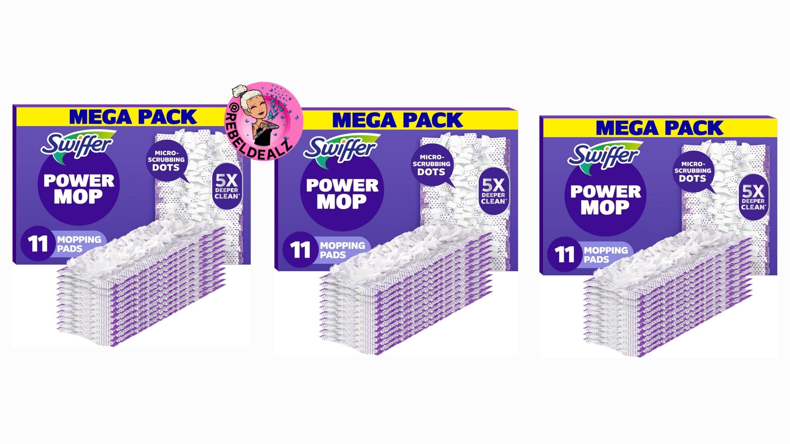 Swiffer PowerMop Pad Refills 11-Count as Low as $28.xx