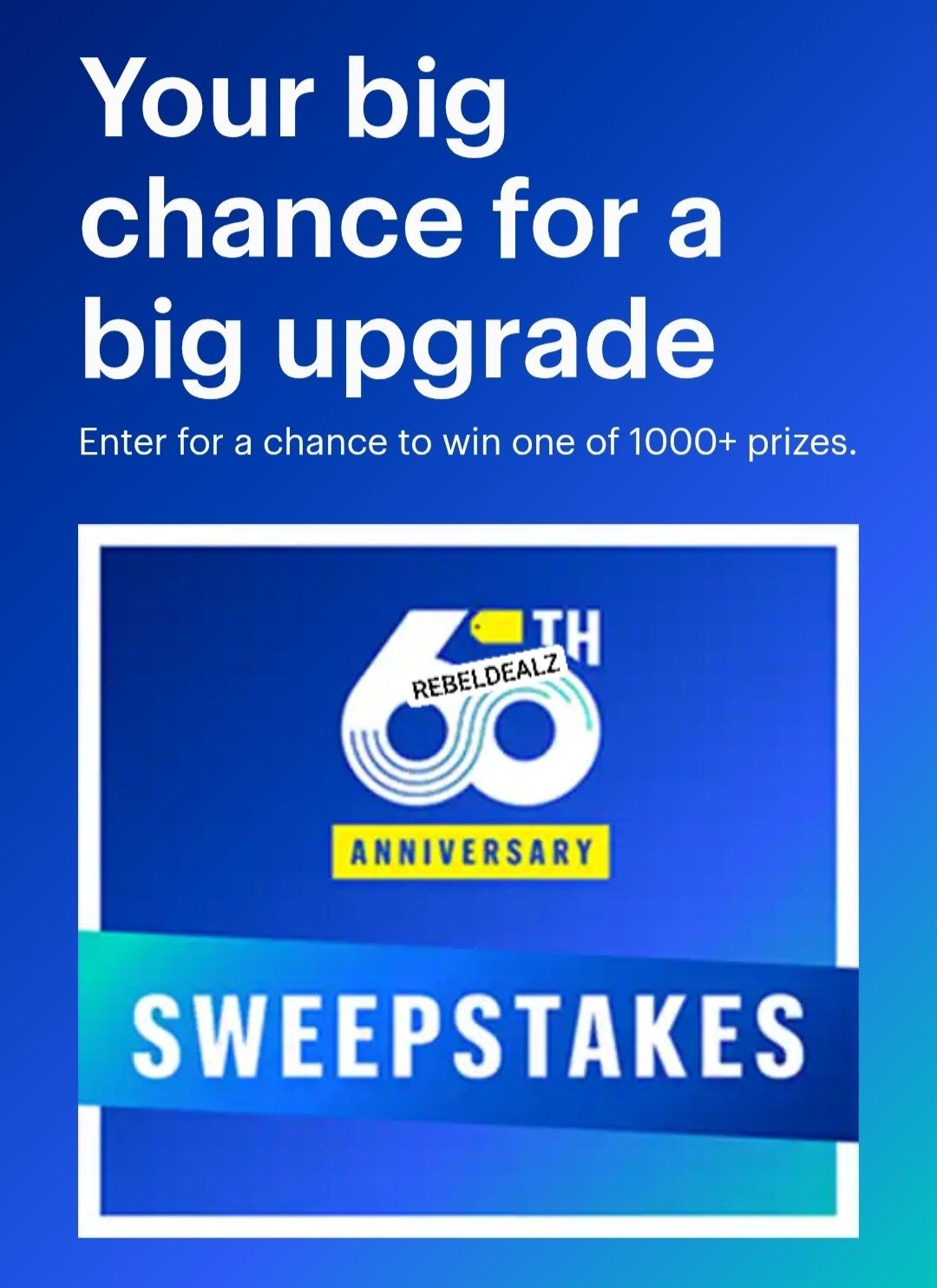 Best Buy 60th Anniversary Sweepstakes