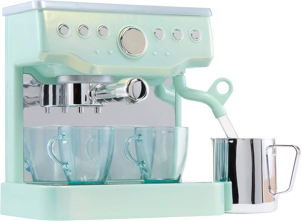 Little Tikes Sweet Spaces Espresso Machine Sea Foam Pretend Play Kitchen Toy
