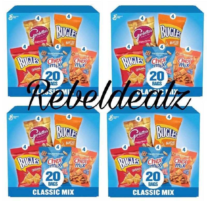 Bugles, Gardetto's and Chex Mix 20-Count Variety Pack Deal