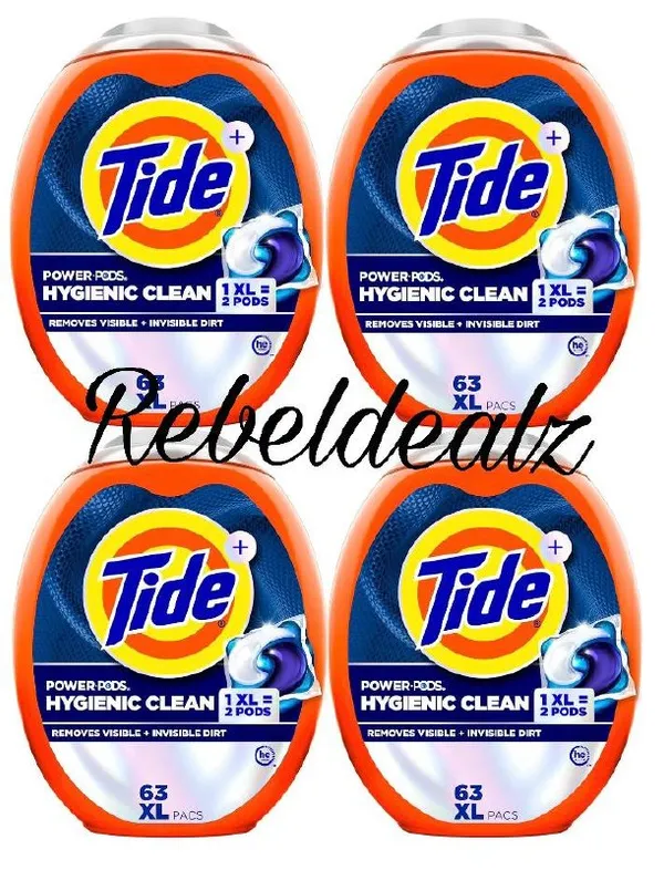 Tide Hygienic Clean Power PODS Laundry Detergent 63-Count