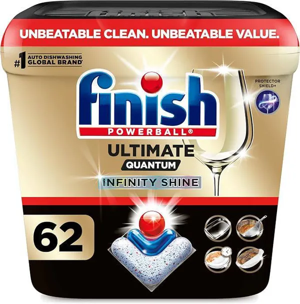 Finish Ultimate Quantum Dishwasher Pods 62ct, $11.xx with Coupon