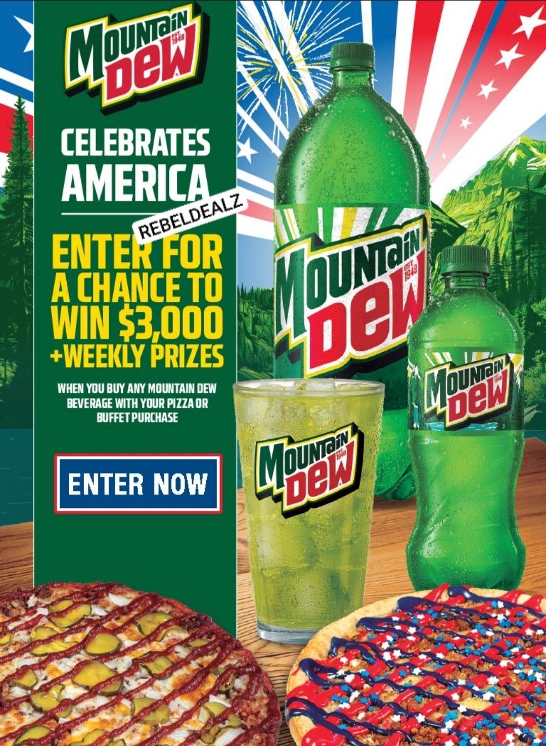 Mountain Dew 'Happy Joe's 250th' Sweepstakes