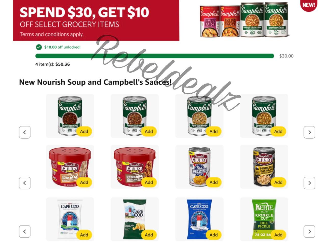 Stacking Promo for Grocery Items and Extra Discount