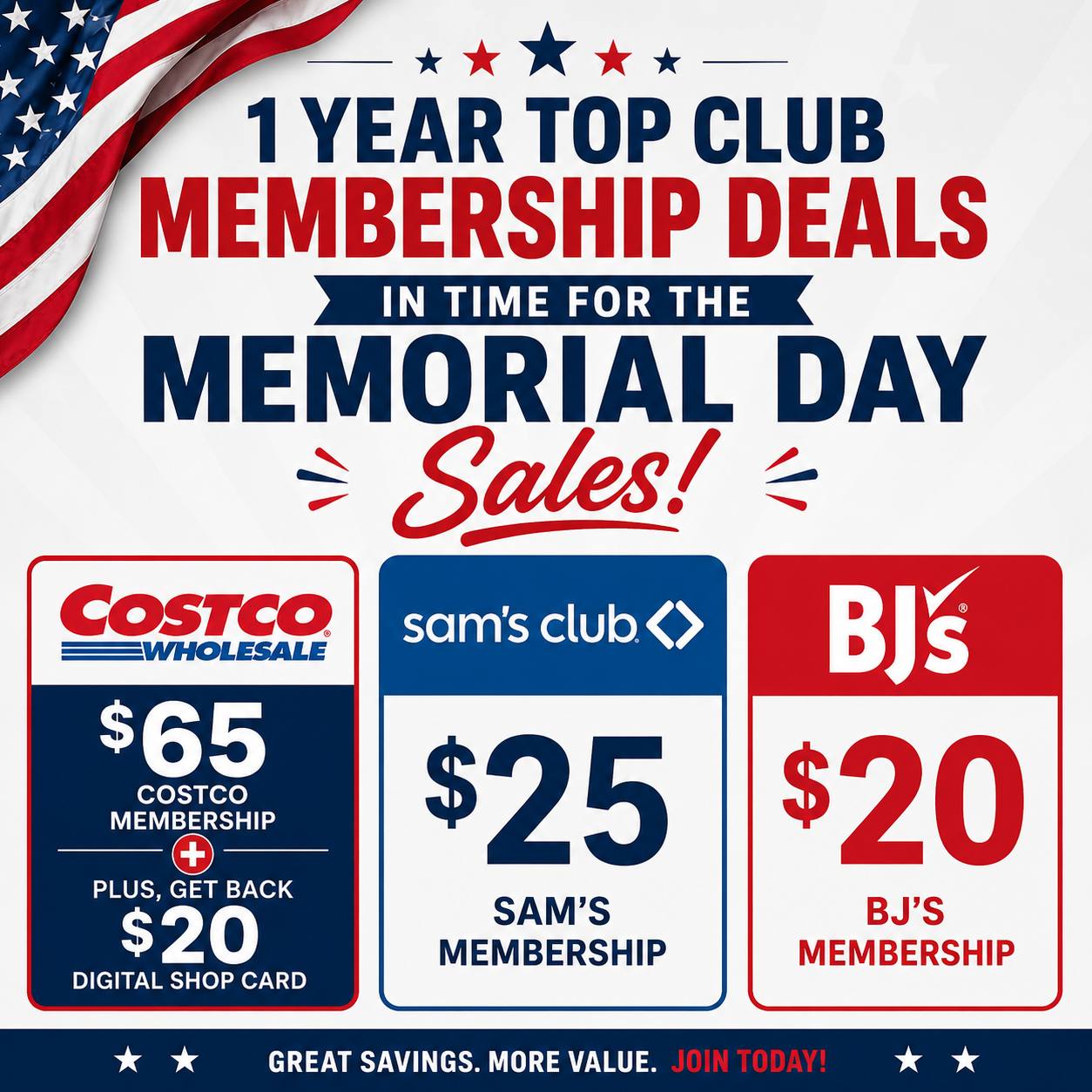 Limited Time Membership Deals for Memorial Day
