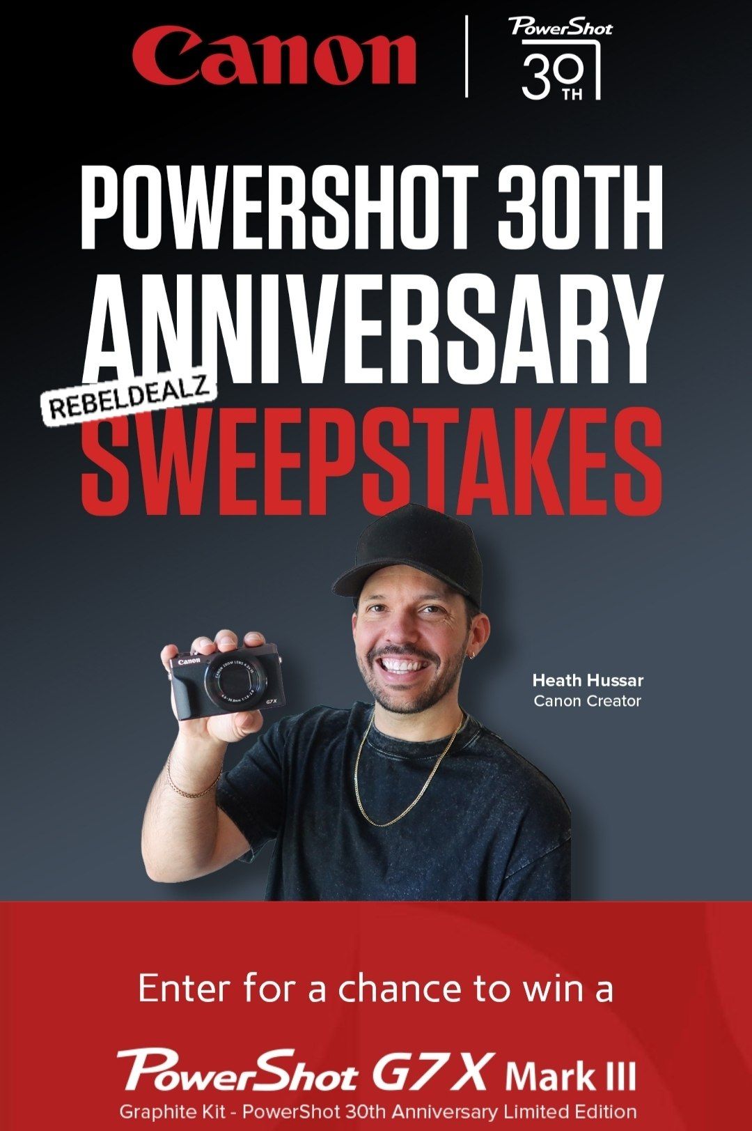 Canon PowerShot 30th Anniversary Sweepstakes