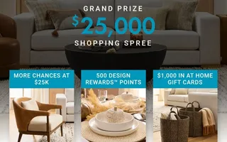 At Home Design Rewards Sweepstakes: $25,000 Shopping Spree