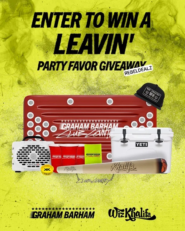 Graham Barham x Wiz Khalifa Leavin' Party Favor Giveaway