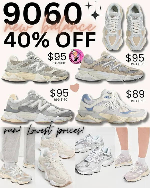 Rare New Balance Sale: 9060 and More 40% Off!