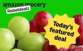Green Seedless Grapes 3 Lb for $2.49 at Amazon Fresh