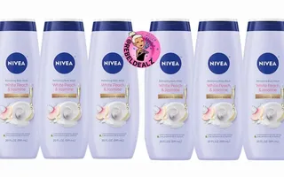 NIVEA White Peach and Jasmine Body Wash 6 Bottles as Low as $19