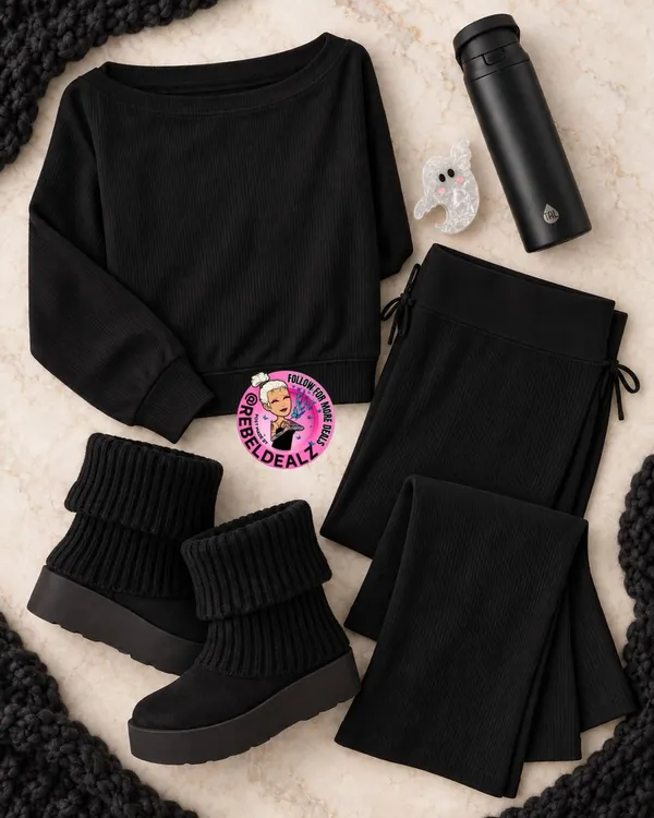 Cozy Black Outfit Finds at Walmart