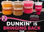 Dunkin' Iced Beverage Buckets Return August 7 with New Flavors and Bucket Holder