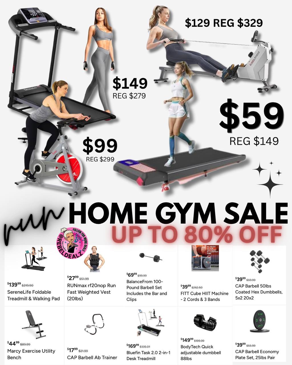 Home Gym Steals: Up to 80% Off on Woot