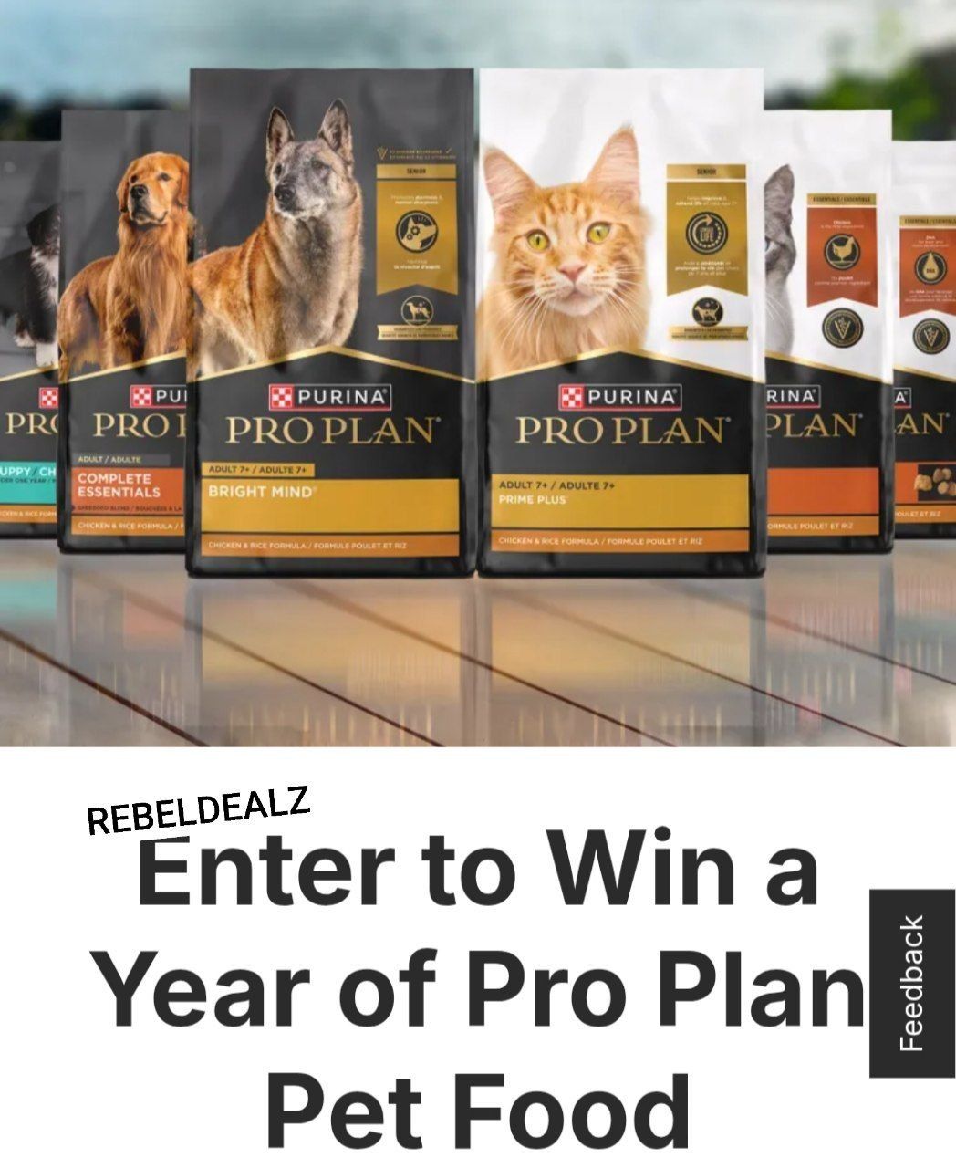 Petfinder & Tractor Supply Purina Pro Plan Sweepstakes