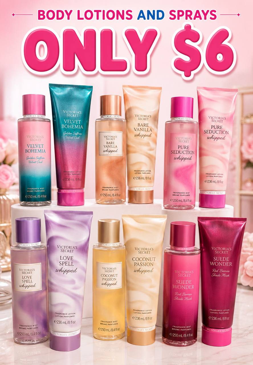 Victoria's Secret Mist & Body Lotions for $6
