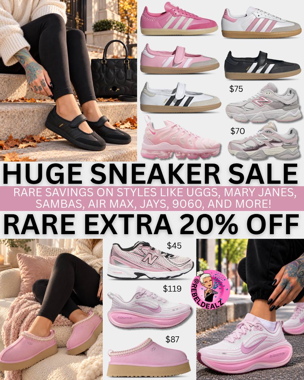 Huge Sneaker Sale: Rare Savings on 9060s, Mary Janes & More