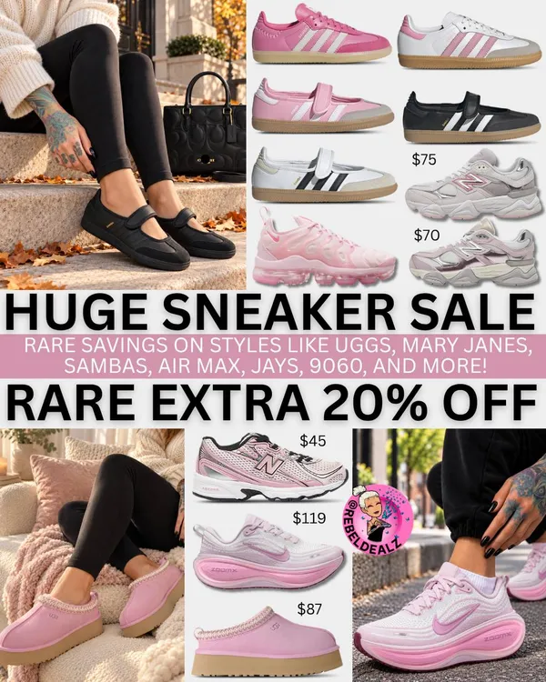 Huge Sneaker Sale: Rare Savings on 9060s, Mary Janes & More