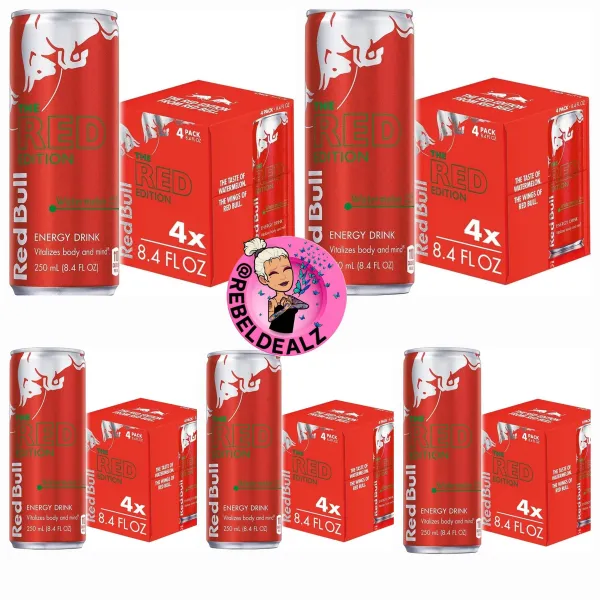 Red Bull Watermelon Energy Drink 24-Pack on Sale at Amazon
