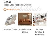 Up to 50% Off Select Massage Chairs Furniture and Decor at Home Depot