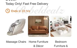 Up to 50% Off Select Massage Chairs Furniture and Decor at Home Depot