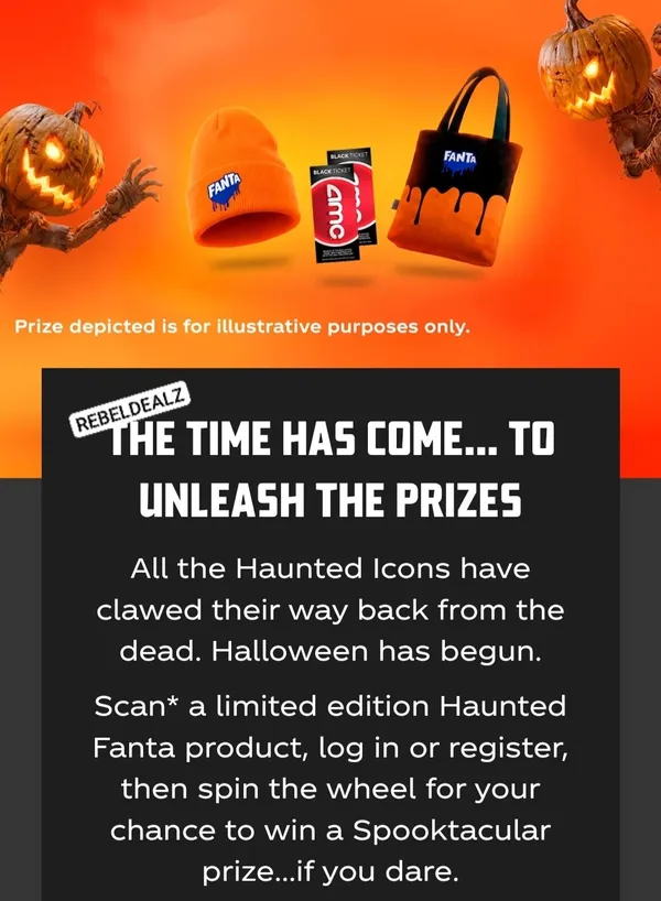 Fanta Halloween Instant Win Game: 7,000 Prizes Available