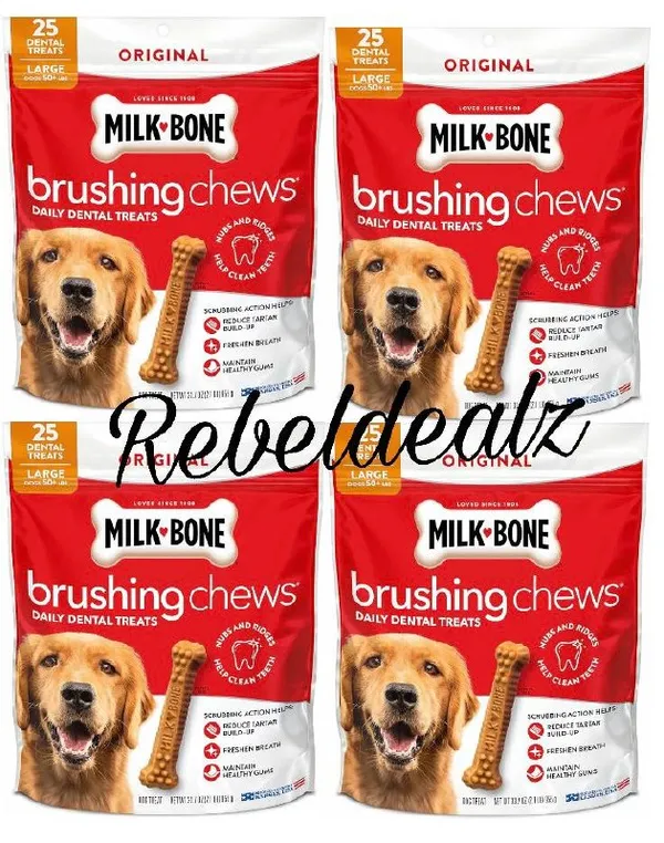 Milk-Bone Brushing Chews Large Dental Treats $32.xx, Reg $70