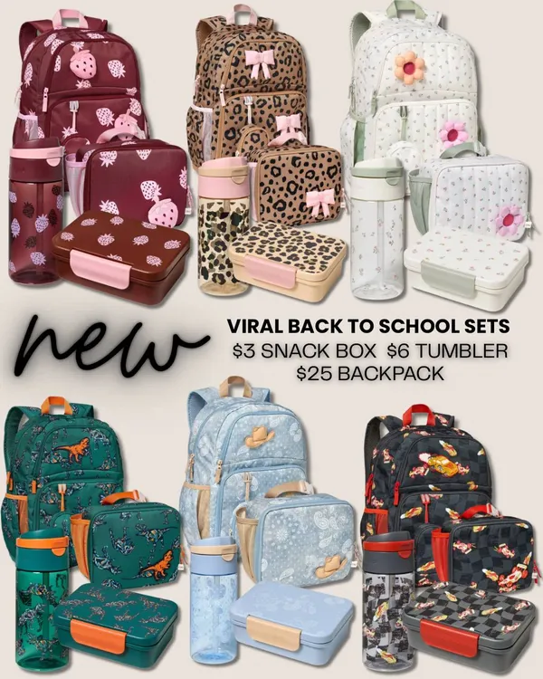 Summer & Travel Deals on Lunch Boxes, Water Bottles, and Backpacks
