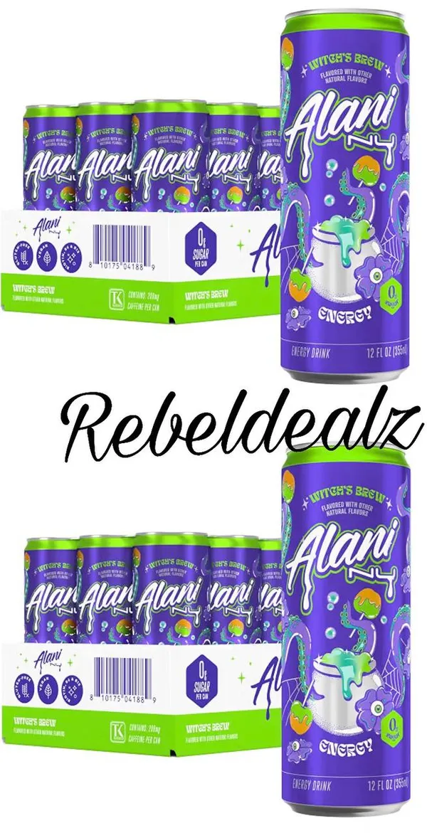 Alani Nu Witch's Brew 12-Pack, Add 2 for the Deal at Amazon