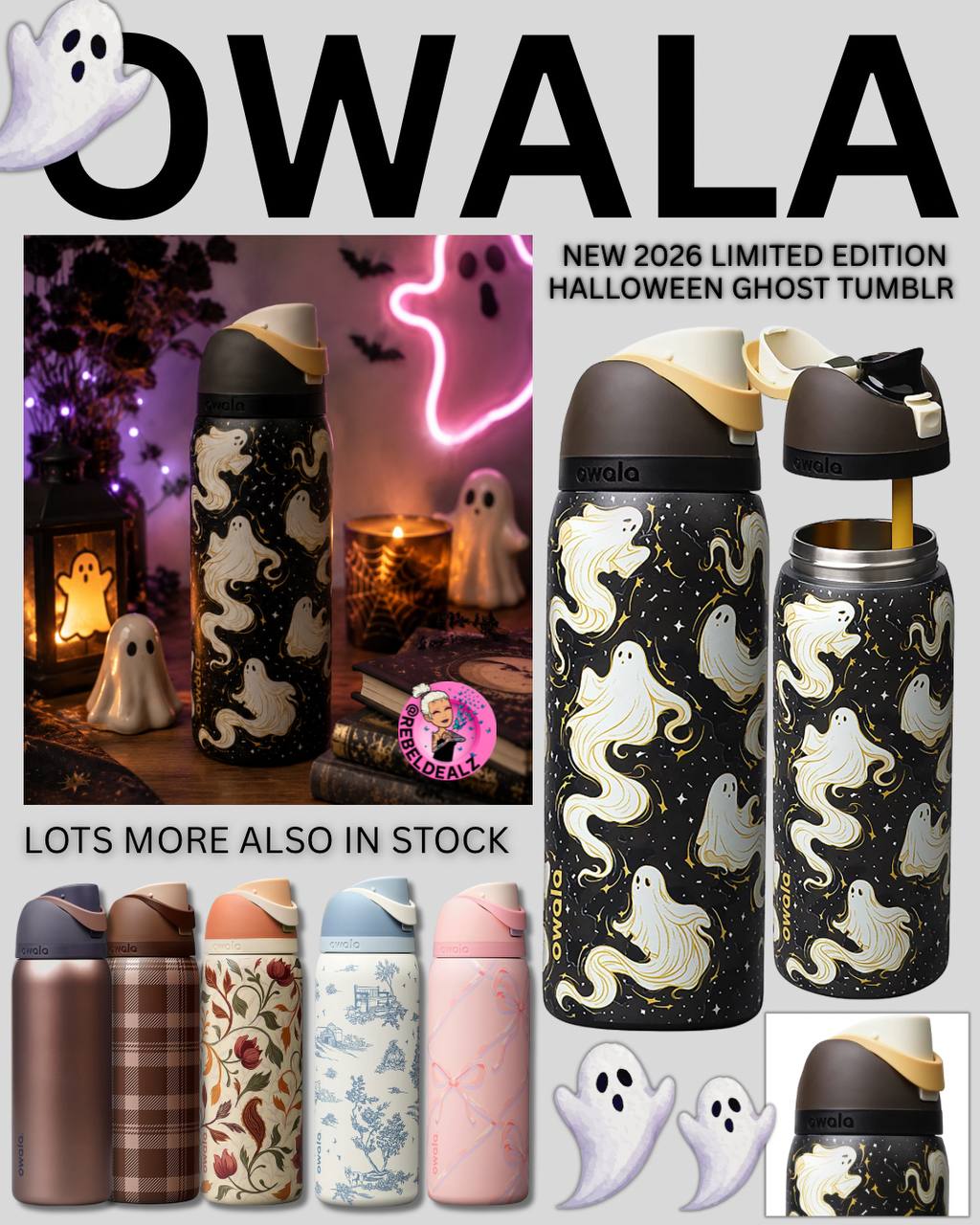 Limited-Edition Halloween Ghost Owala Just Dropped