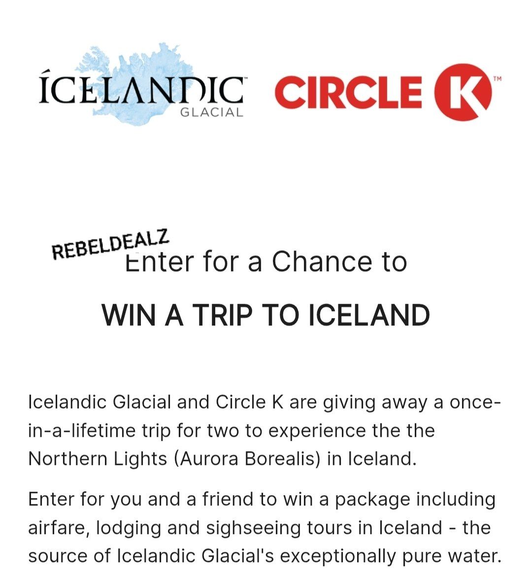 Icelandic Glacial x Circle K Sweepstakes