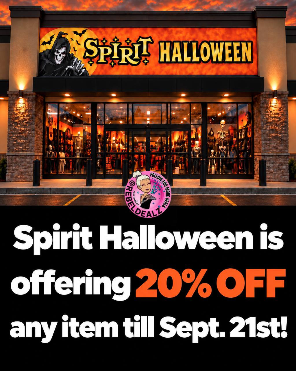 New Spirit Halloween 20% Off Coupon