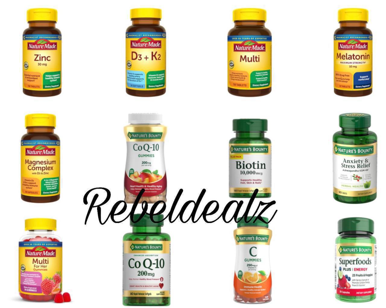 Double Stacking Promos: BOGO and 40% Off Select Vitamins & Supplements