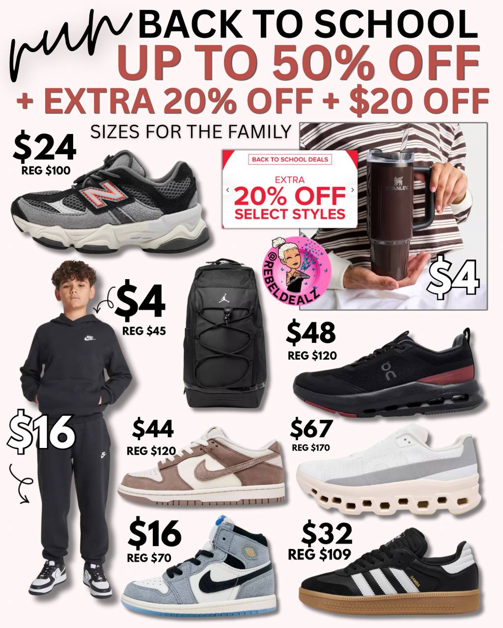 HUGE Finish Line & JD Sports Back-to-School Sale: Up to 50% Off + Extra 20% Off + $20 Off for New Accounts!
