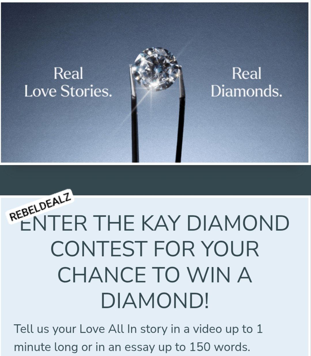 Kay Diamond Contest: Enter Your Love Story to Win a Diamond
