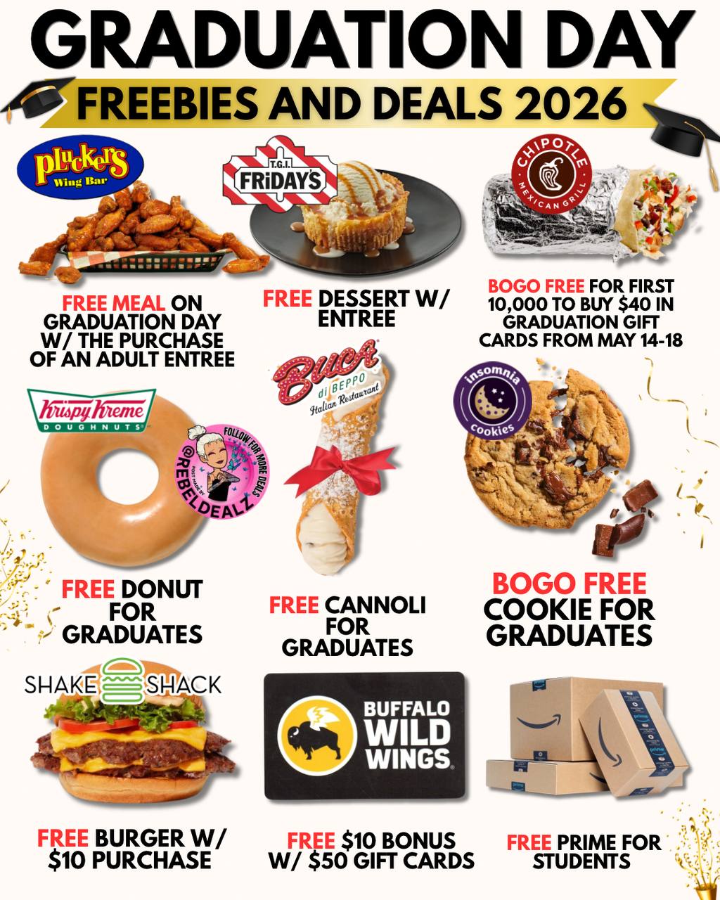 Graduation Freebies & Student Discounts for the Class of 2026