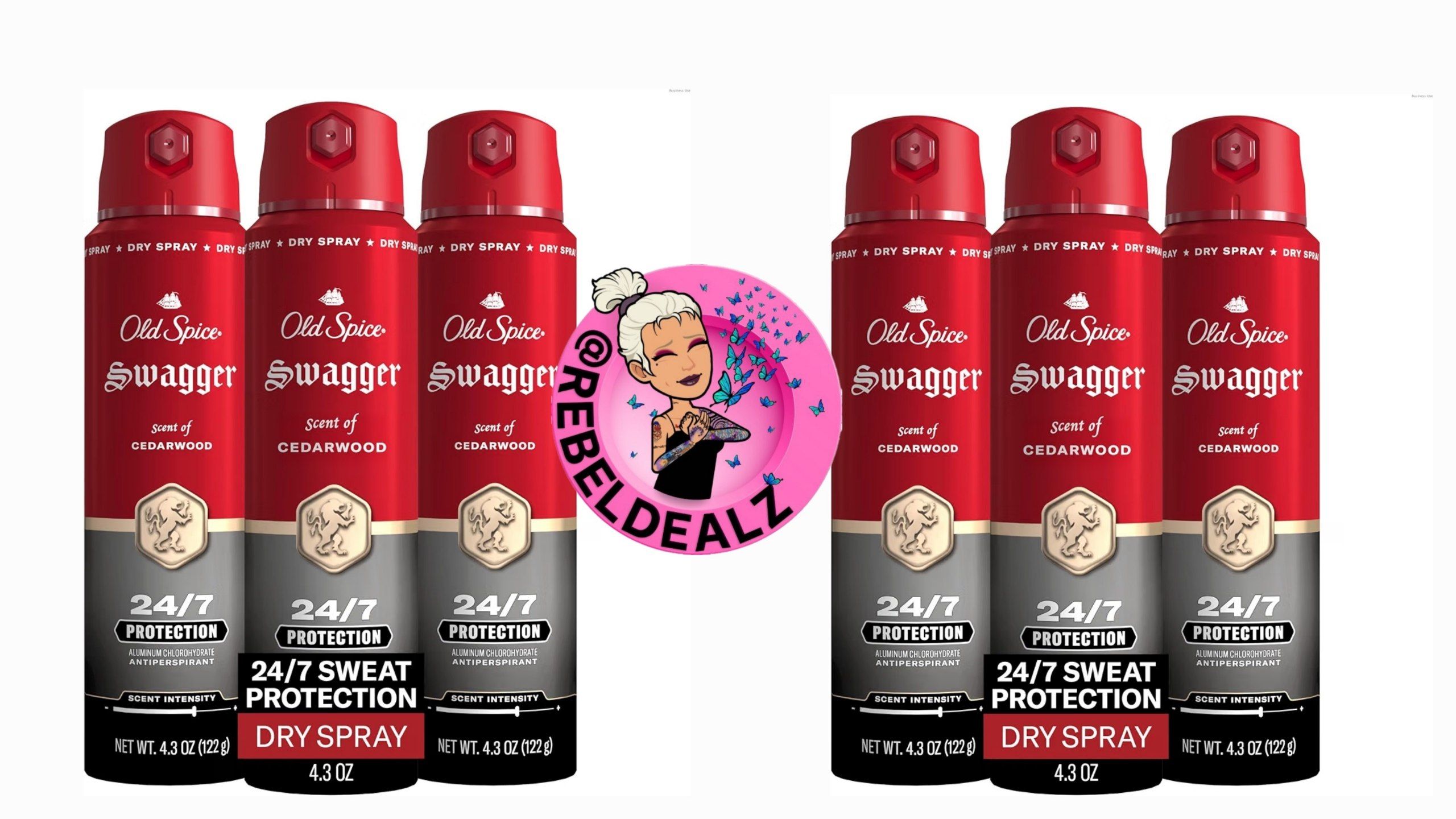 Old Spice Dry Spray Antiperspirant Deodorant for Men - 24/7 Sweat & Odor Protection
