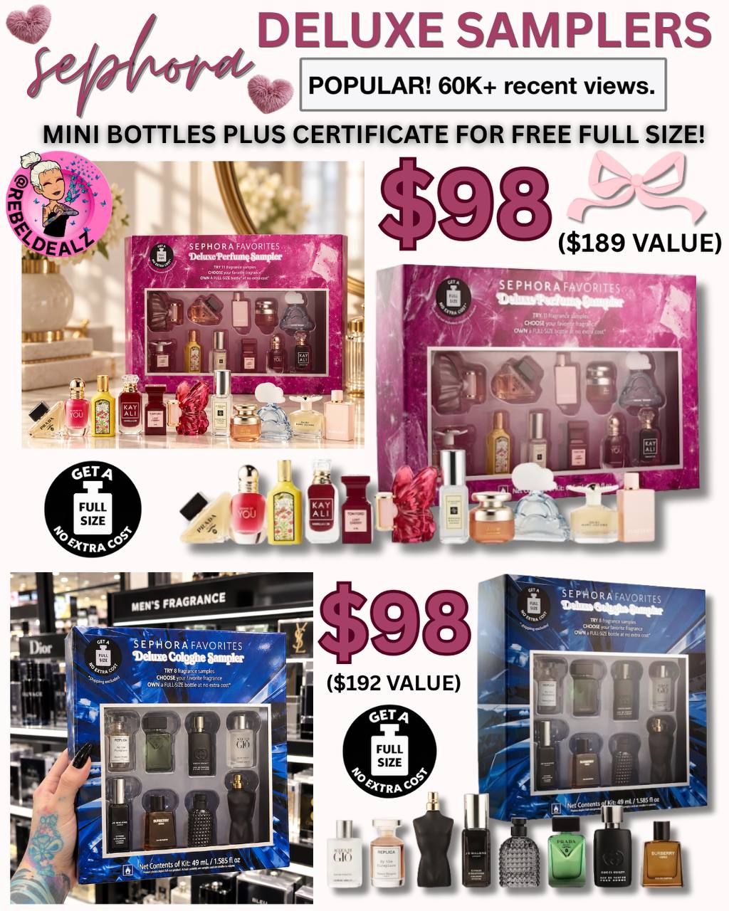 New Sephora Deluxe Samplers Just Dropped: Mini Bottles + a Full-Size Certificate