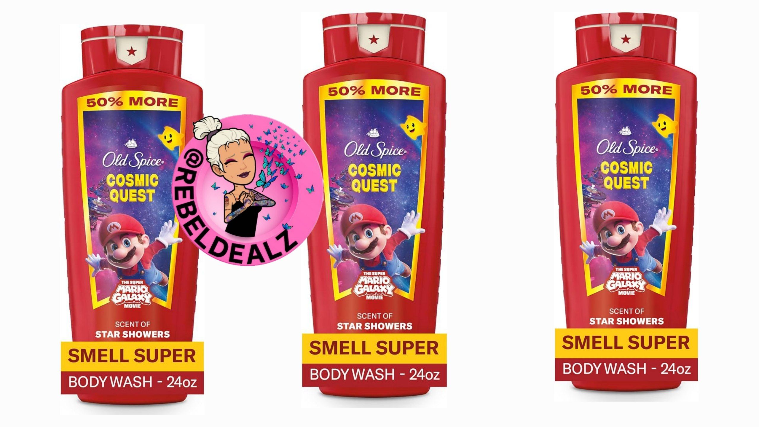 Old Spice Body Wash x Super Mario Galaxy Movie Collaboration 24 oz