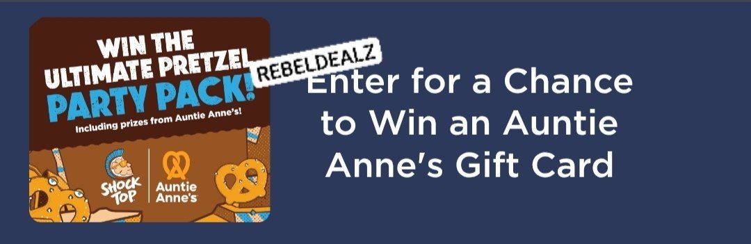 Shock Top x Auntie Anne's Sweepstakes: 3 Winners
