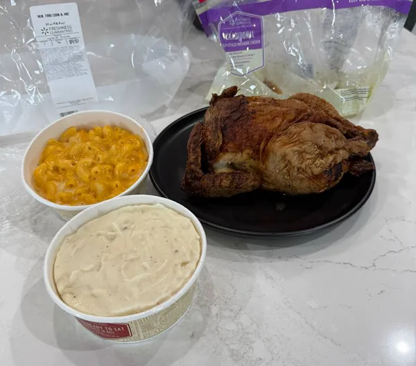 Walmart Family Dinner Bundle - Rotisserie Chicken, Mac & Cheese, Mashed Potatoes