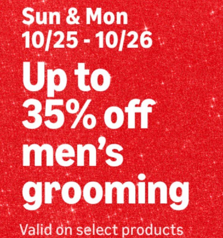 Up to 35% Off Men's Grooming Items on Amazon