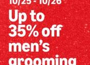 Up to 35% Off Men's Grooming Items on Amazon