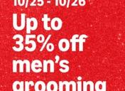 Up to 35% Off Men's Grooming Items on Amazon