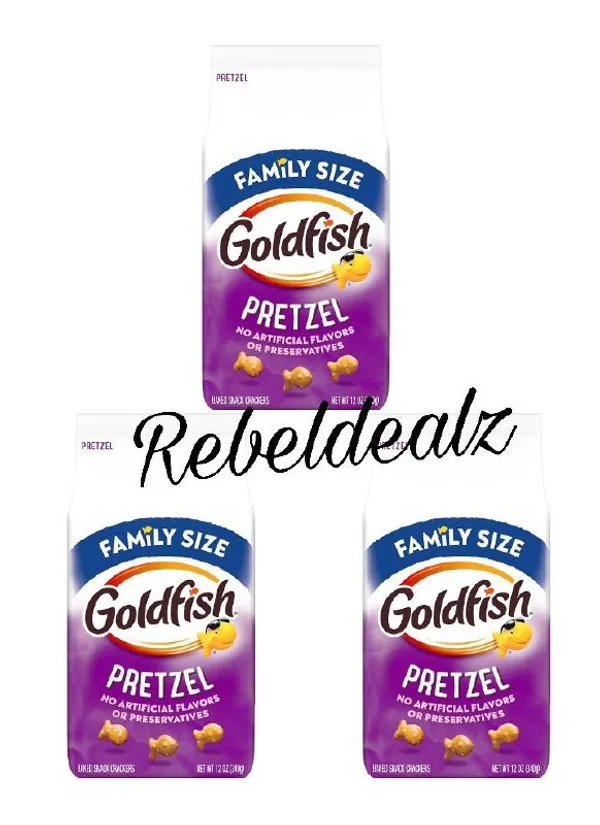 Goldfish Pretzel Crackers 3-Pack Deal on Amazon