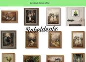 Vintage Halloween Canvas Wall Art: Buy One, Get One Free