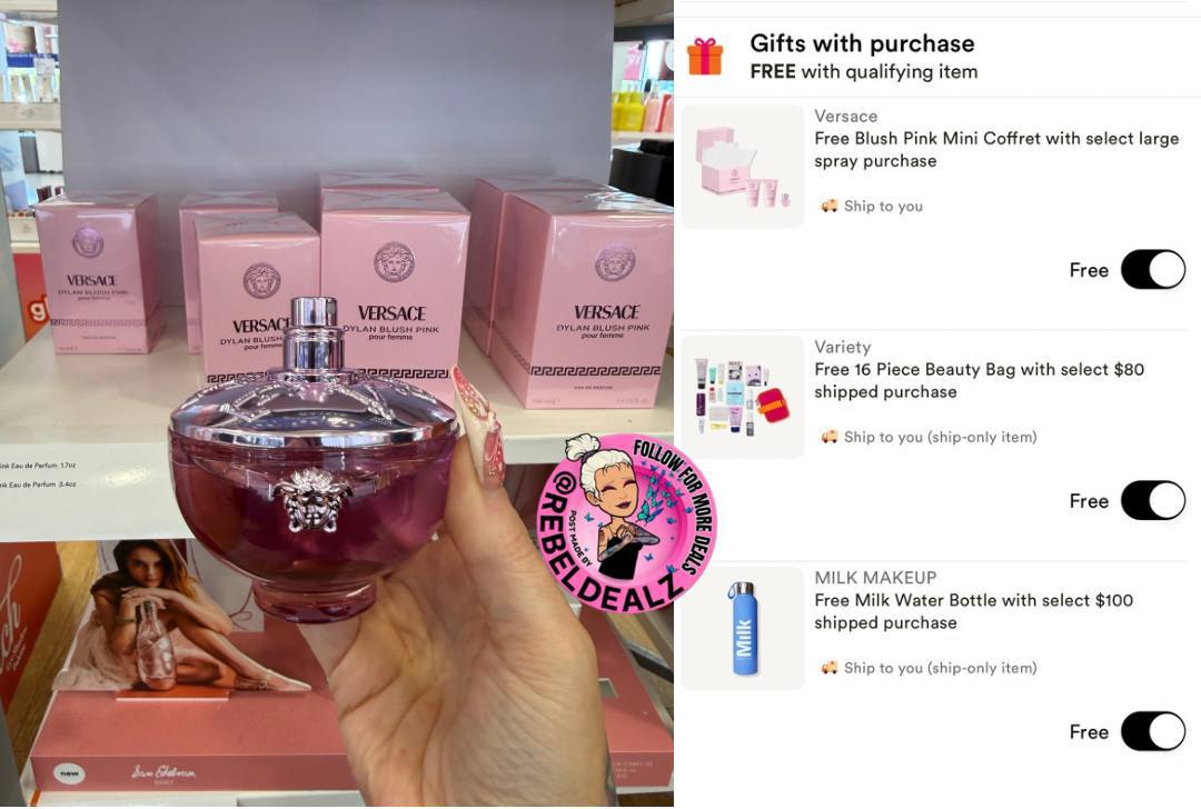 Versace Dylan Blush Pink Eau de Parfum 20% Off + Free Gifts