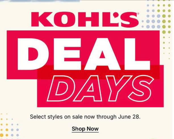Kohl's Deal Days: Free Shipping with Daily Deals