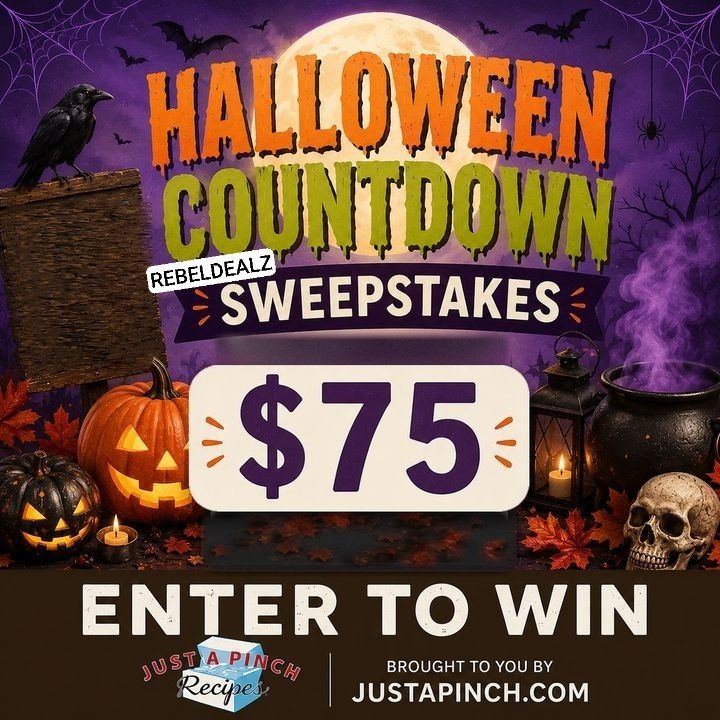 Just A Pinch Halloween Countdown Sweepstakes: Win $75