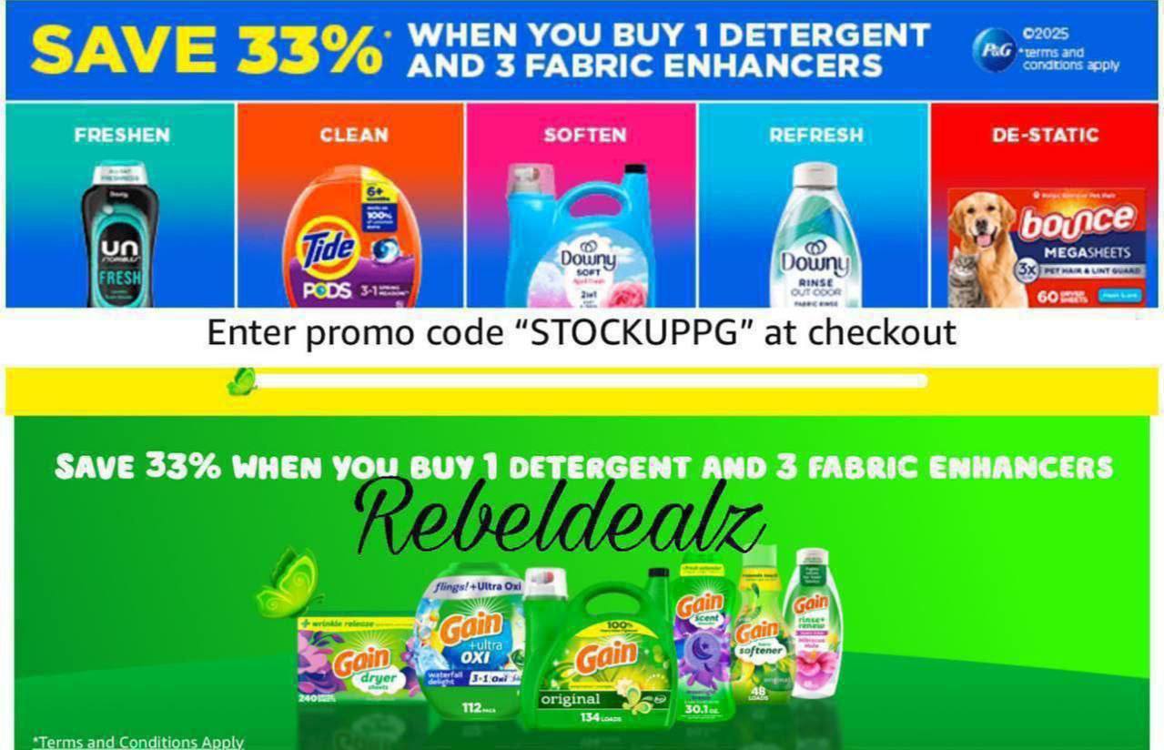 Stock Up and Save with Laundry Promos
